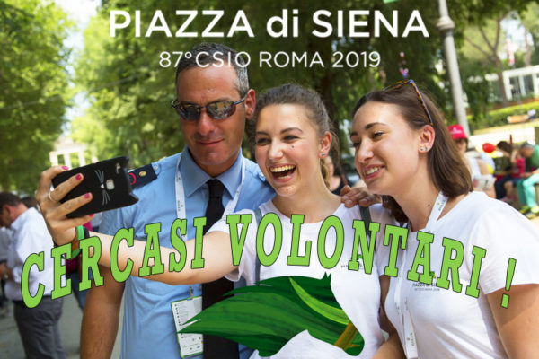 Volontari Piazza di Siena, al via le candidature
